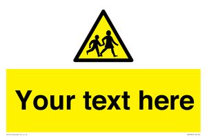 Custom Warning children Sign